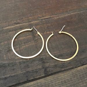 J. Crew gold hoop earrings